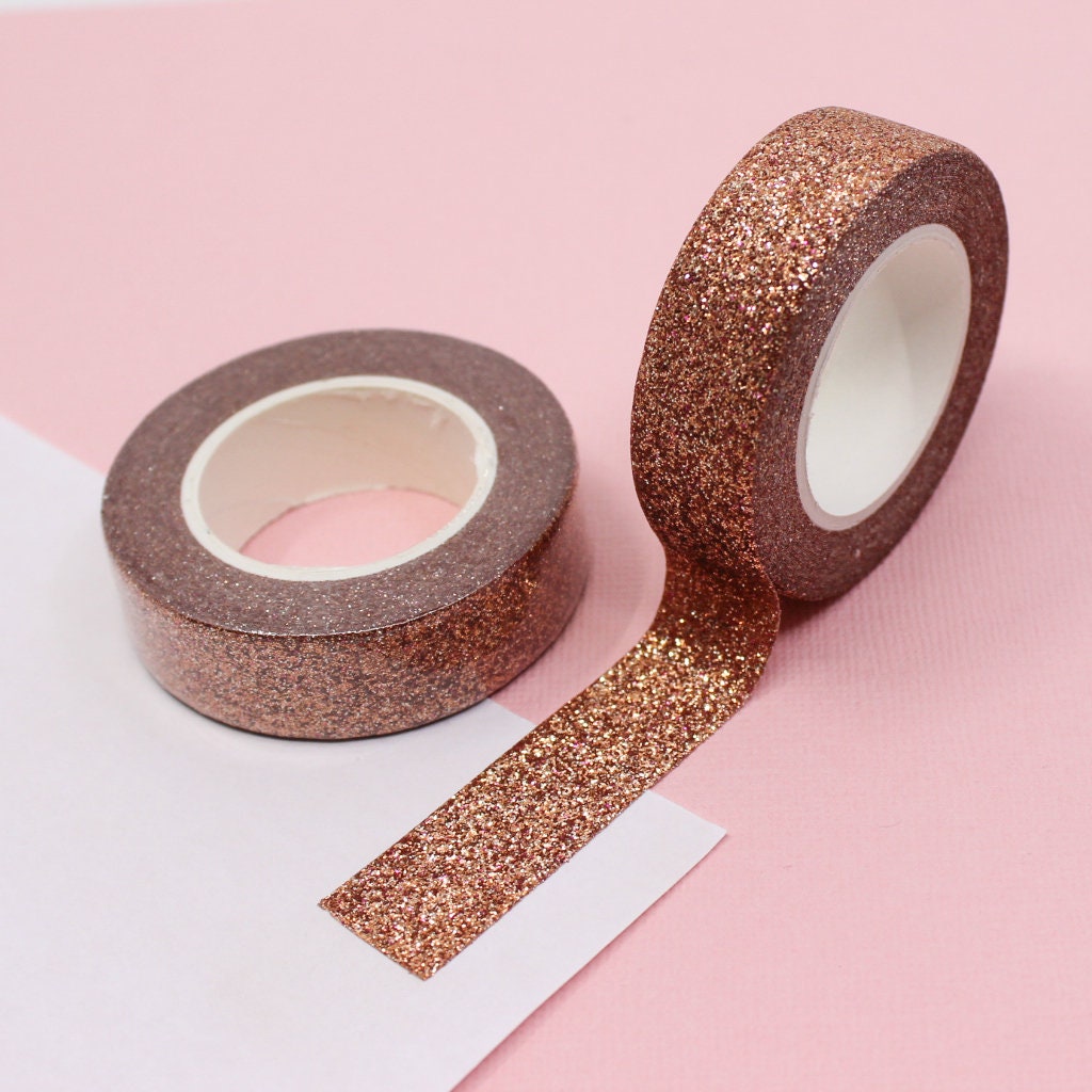 Allydrew Decorative Washi Masking Tape, Rose Glitter