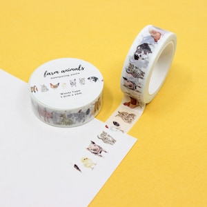 Celestial Mouse Washi Tape Witchy Dark Stationery Cute Animal Washi Tape  15mmx10m 