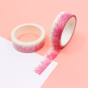 Pink Cherry Floral Blossoms Flower Pattern Washi Tape, Pink Flower Cherry Blossoms Paper Tape, Scrapbooking | BBB Supplies | R-GH614-15