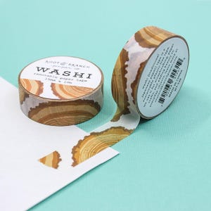 Cinta washi con motivos de árboles en marrón cálido, cinta de papel con ramas de madera, pegatinas y cintas para planificadores con motivos de árboles de la naturaleza / BBB Supplies / R-RRB012