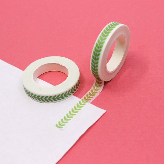 Narrow Green Vine Washi, Planner Tapes