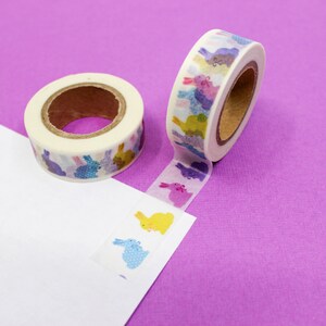 Buntes Hasen Muster Washi Tape, Osterhasen Washi Tape, Tier Washi Tape, Kaninchen Washi Tape, Osterhase | AGB und Widerrufsbelehrung R-ZH1576