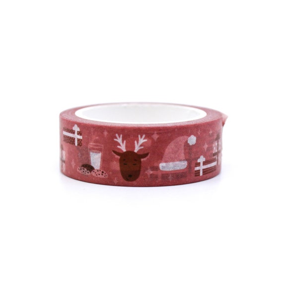 2 rotoli di nastro regalo rosso + verde, nastro natalizio (20 mm