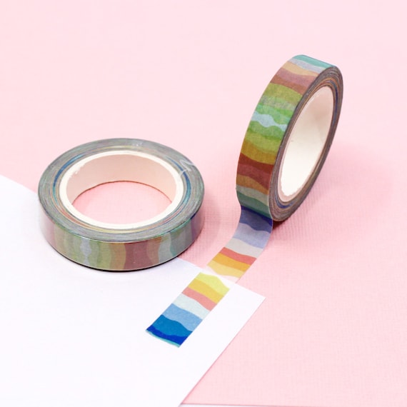 10 Nastri Washi Arcobaleno - Nastri Decorativi Per Scrapbooking, DIY E Regali - Foto 10