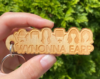 Wynonna Earp Cast Wooden Keychain