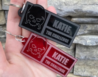 Llaveros personalizados de calaveras de competición extrema