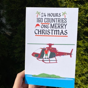 Survivor Jeff Helicopter - Christmas Card