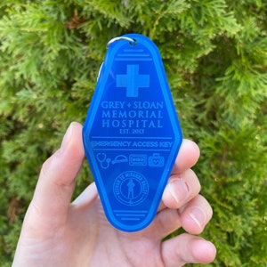 Grey’s Anatomy TV Show - Grey Sloan Memorial Hospital Key Keychain