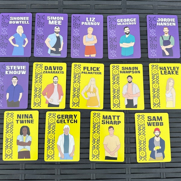 Australian Survivor Trading Cards: Heroes vs Villains (season 8) - Pack & Single Cards