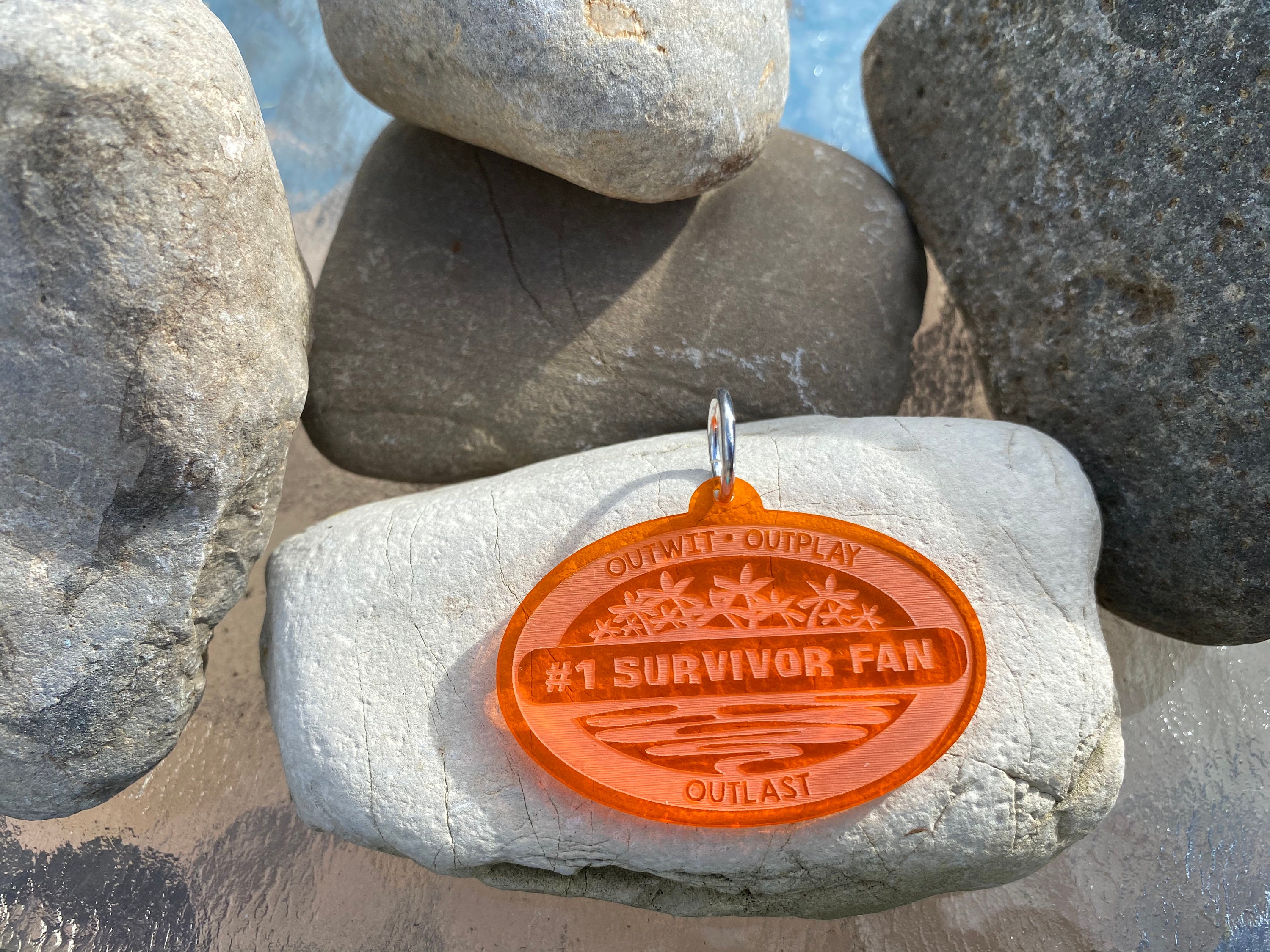 Personalized Island Acrylic Keychain - Etsy