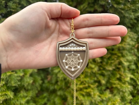 Small Protection Shield Replica Necklace - Fan Art Inspired by