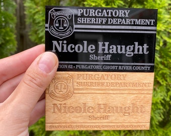 Nicole Haught Sheriff Card - Wynonna Earp Cosplay