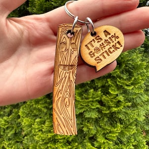 It&#39;s A Stick! Survivor Keychain
