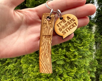 It&#39;s A Stick! Survivor Keychain
