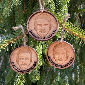 Survivor Probst Layered Wooden Ornament