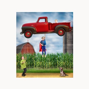 Superhero Digital Backdrop for Composite Imagery - Hero Digital Background - Digital Background - Photography Digital Backdrops