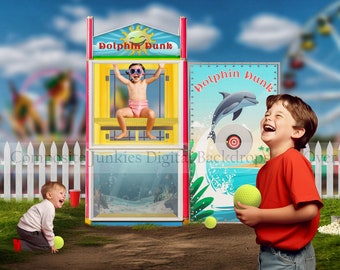Bundle Pack / County Fair Digital Background for Photography Composites / Fun Children's Backdrop / Photoshop Ovelays / Summer Time Fun
