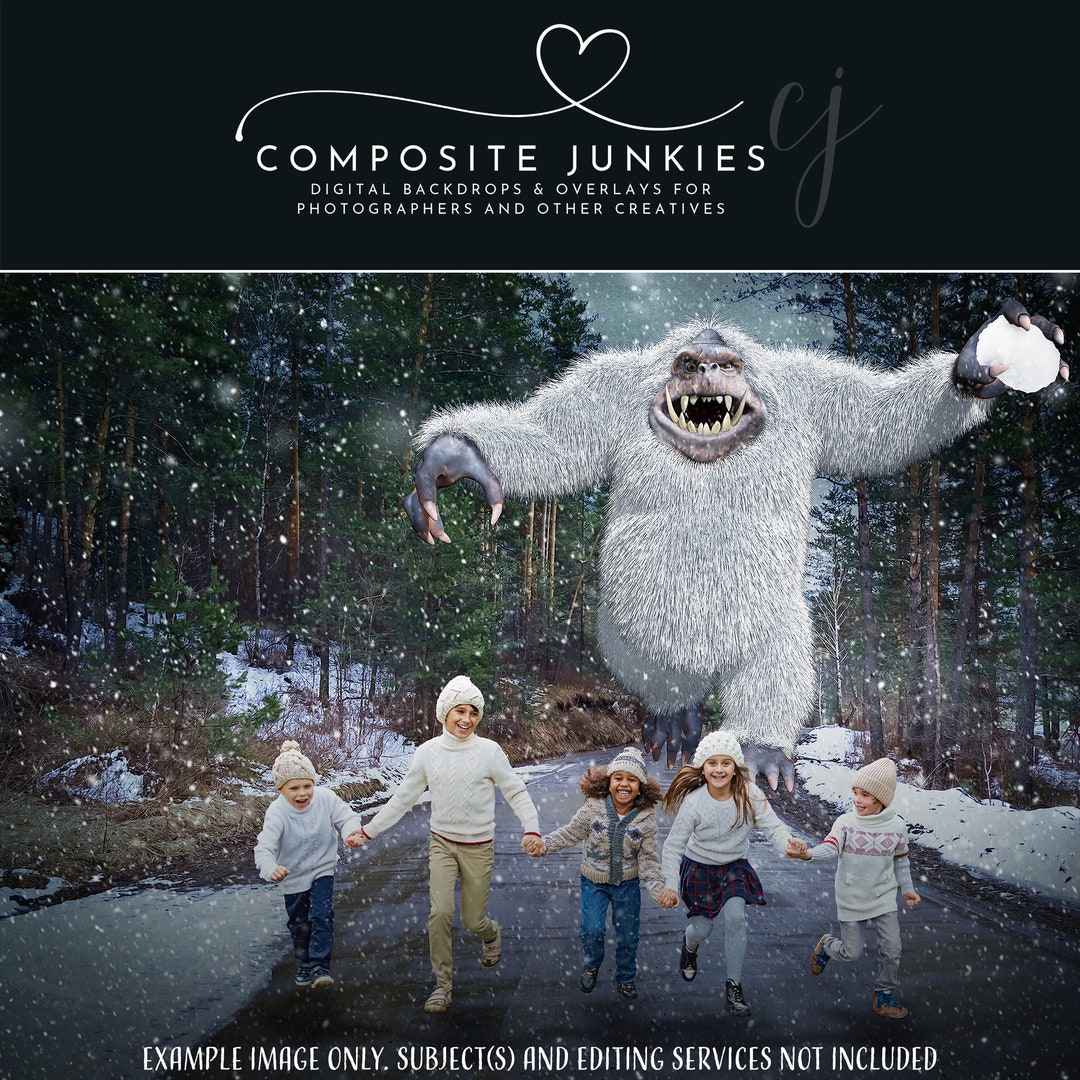 Yeti Digital Background, Premade Digital Background Yeti Inspired - Etsy