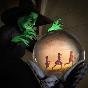 The Wonderful Wizard of Oz - Wicked Witch Crystal Ball Digital Backdrop - Magic Background - Halloween {PREMIUM}