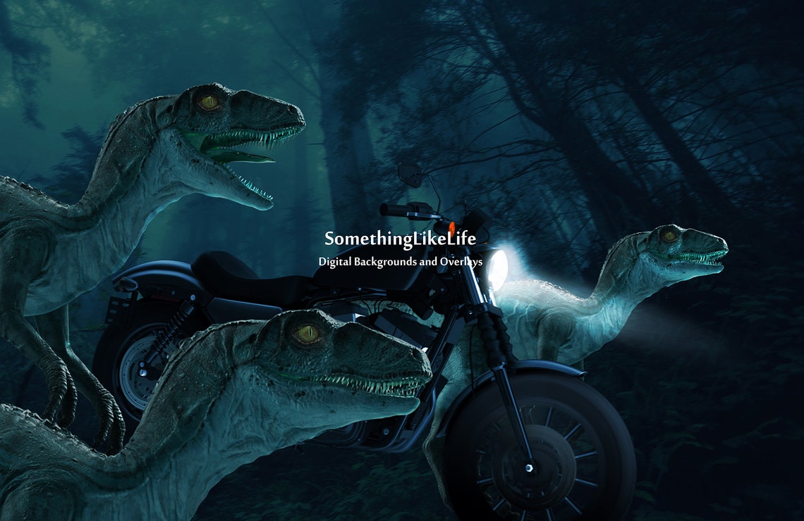 Raptor Race, Dinosaur Digital Backdrop {PREMIUM} - Etsy