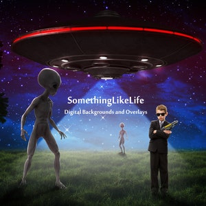 Alien Digital Background | UFO | Space | {PREMIUM}