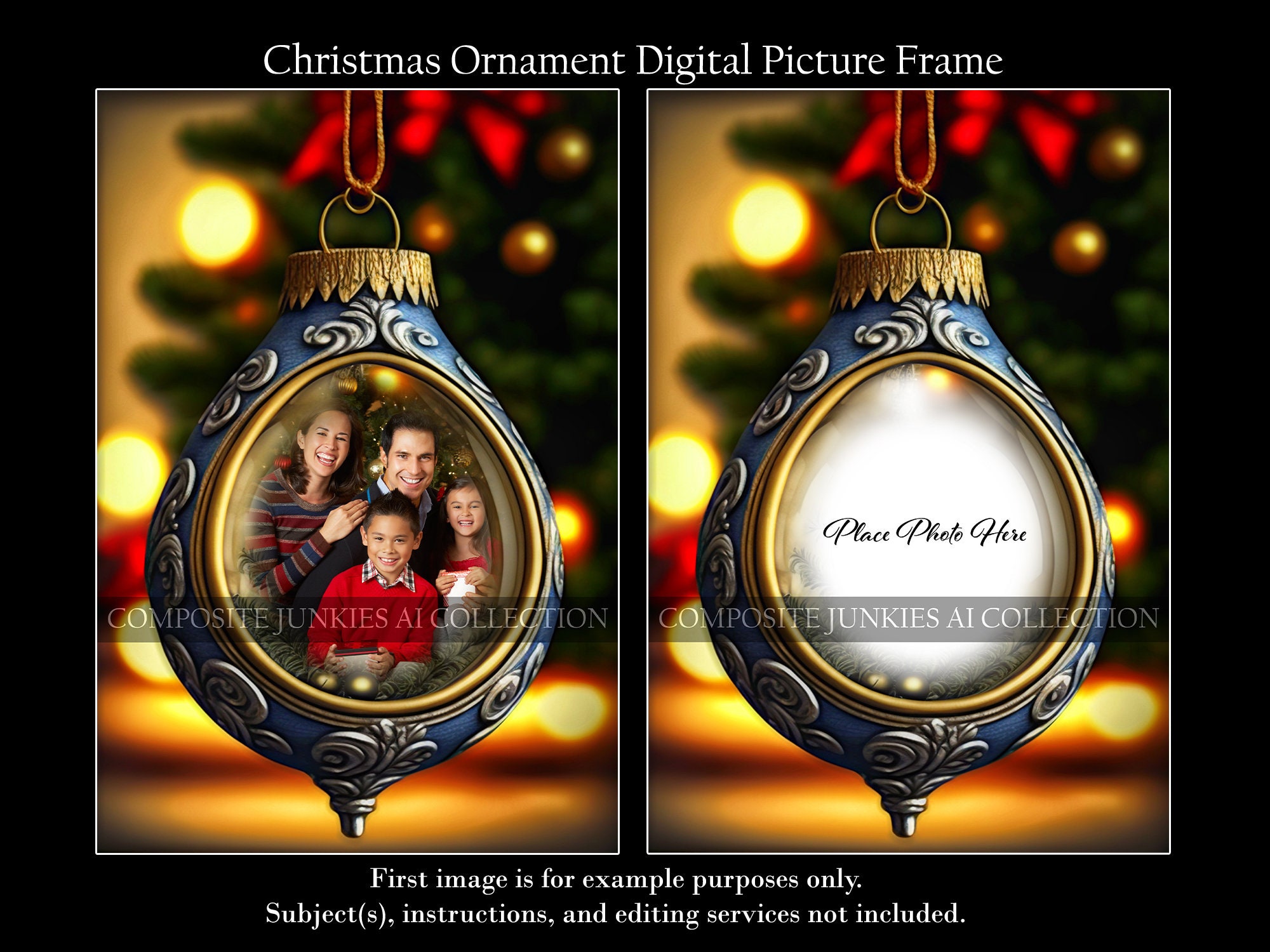 Christmas ornament digital photo frame Outlet
