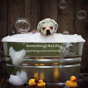 Bubble Bath Digital Background ~ Water