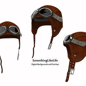 Pilot Cap Digital PNG Overlay