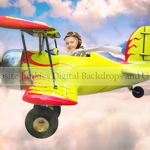Toy Airplane Digital Backdrop for composite imagery - Digital Backdrops and Overlays