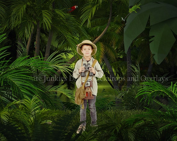 Jungle Scene Digital Backdrop Background for Photography - Etsy