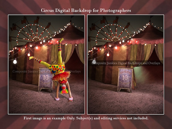 Circus Tent Digital Backdrop for Photography Composites - Etsy