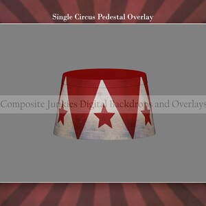 Circus Pedestal Overlay for Composite Photos, Circus Clip Art, Digital Backdrop elements, Circus Overlays, For Photograph Composites