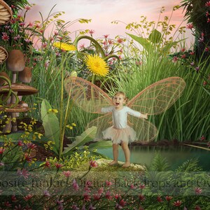 Fairy Digital Background Backdrop for photo composites, Digital Backgrounds for photographers, Fantasy Backdrops, Magical Digital Background