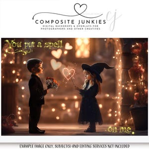 You Put a Spell on Me Valentine's Day Digital Backdrop | Romantic Photo Background for Photoshop | Love-Themed Composite Photography Prop