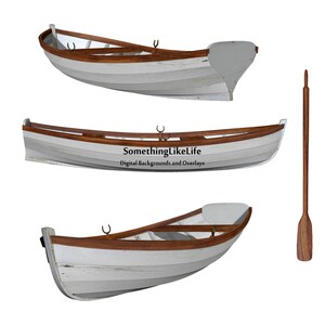 Weiße Ruderboote PNG Overlays {PREMIUM}