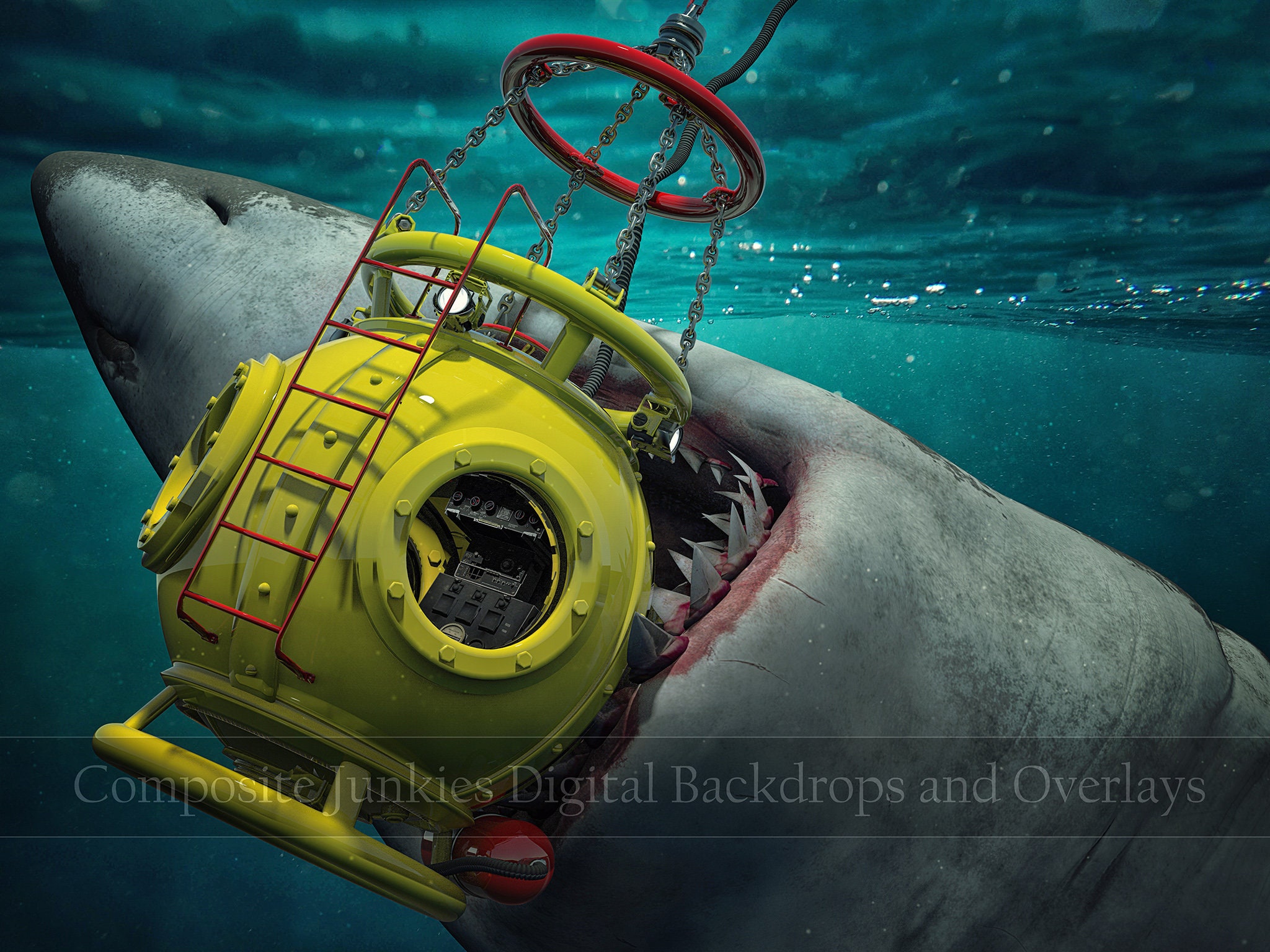 Buy Underwater Digital Backdrop - Megalodon Digital Backdrop - Great White  Shark Backdrop - Shark Digital Backdrop Online in India - Etsy, image size:2048x1536