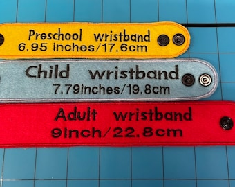 Personalised ID bracelet for toddlers, children or adult. Lost child, in case of emergency, medical emergency, disability, hidden disability