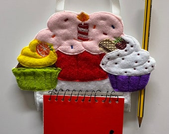 Novelty cupcake fridge notebook holder magnetic fudge notebook