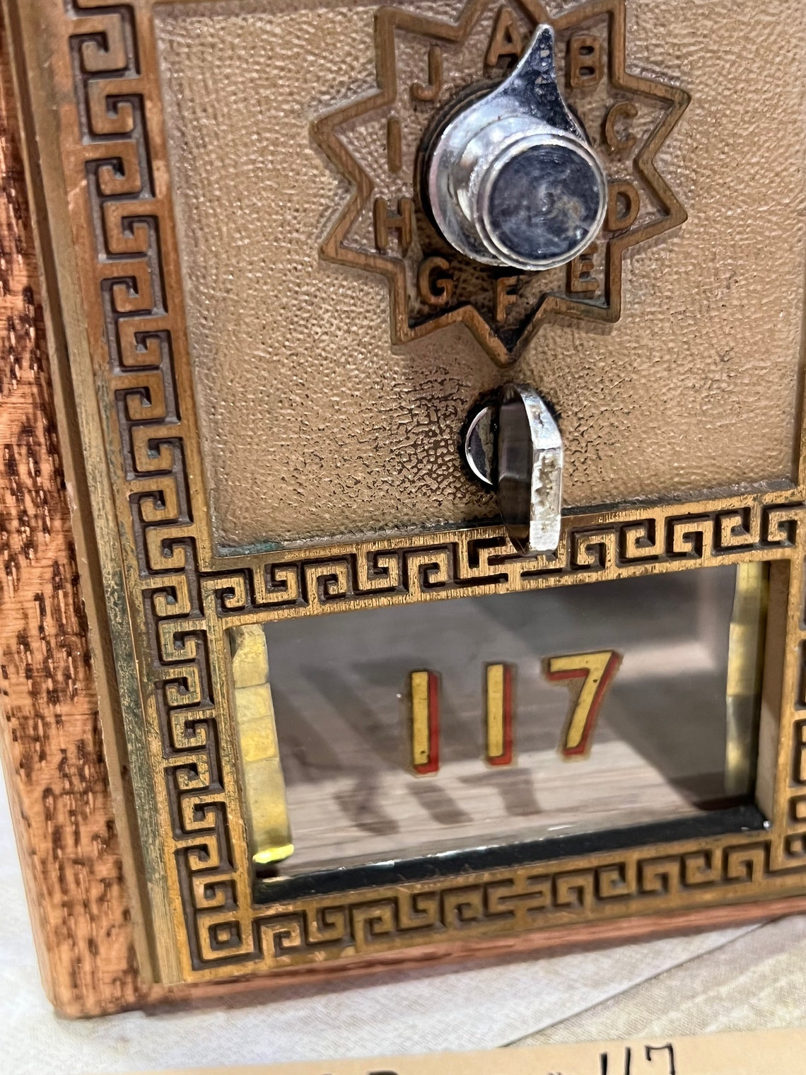 Original Post Office Box Door Oak Combination Banks Vintage Etsy