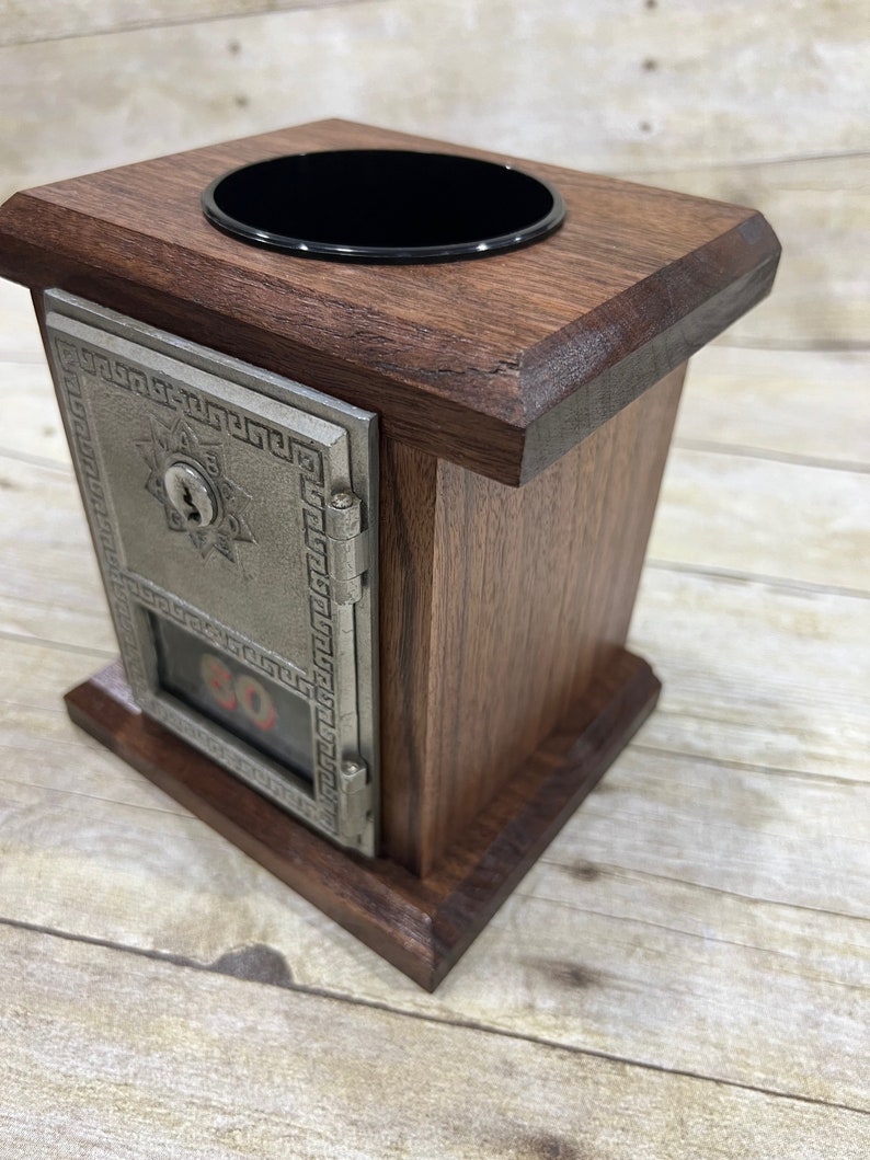 Original Walnut Post Office Box Door Organizer Pen Pencil Holder, Vintage Post Office, Etsy