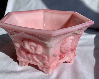 花瓶・フラワースタンド VINTAGE FENTON COIN DOT BOWL Lot # – Fenton Cranberry Opalescent Coin Dot Ruffle Rose