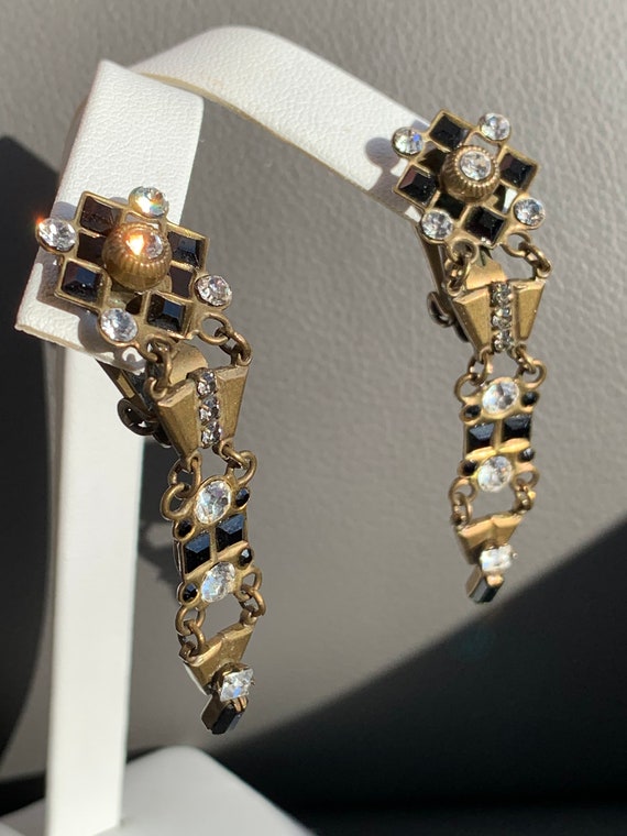 Sorrelli Crystal Earrings Vintage Sorrelli Dangle… - image 3