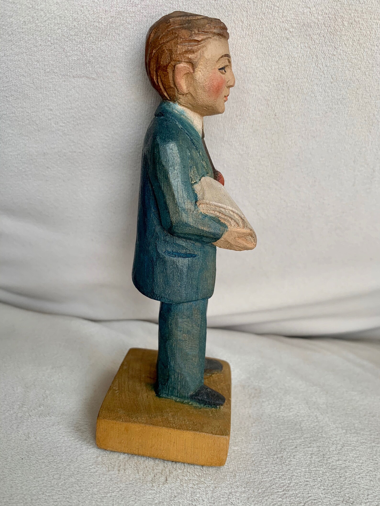 Vintage Preacher Wood Carving Hand Carved Teacher Figurine Etsy