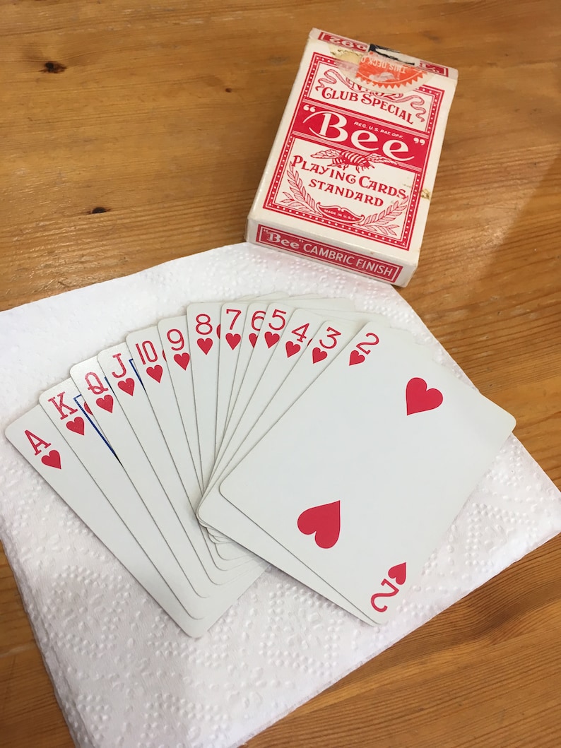 Harrahs Casino Playing Cards Original Signature On Flap Bee Etsy