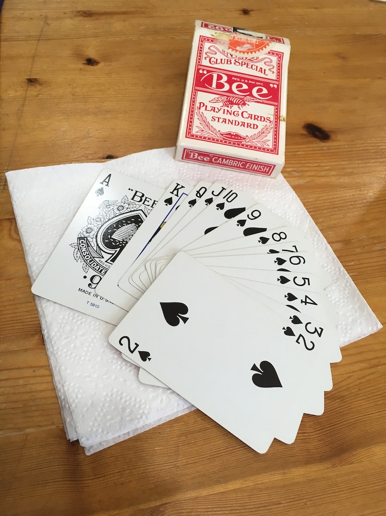 Harrahs Casino Playing Cards Original Signature On Flap Bee Etsy