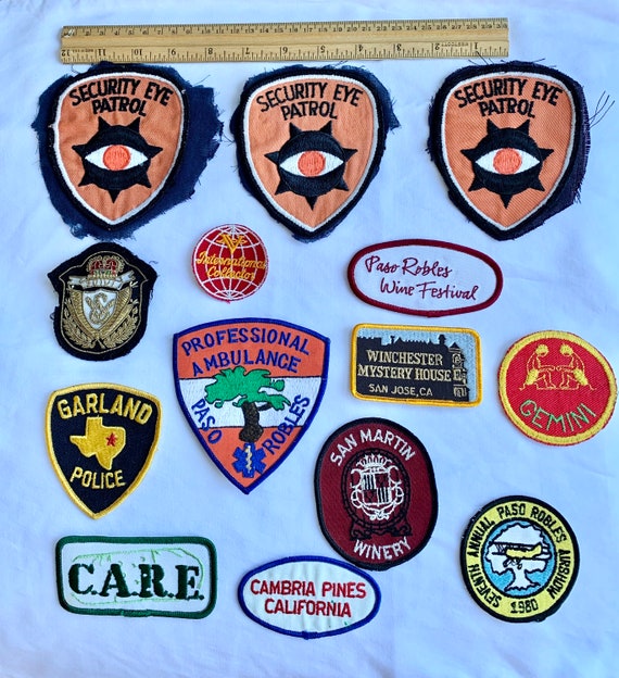 vintage embroidered patch Gem