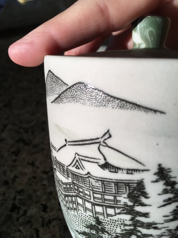 Japan Kyusu Teapot Set With 5 Cups Signed by Japanese Artist Etsy UK