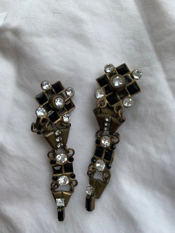 Sorrelli Crystal Earrings Vintage Sorrelli Dangle… - image 10