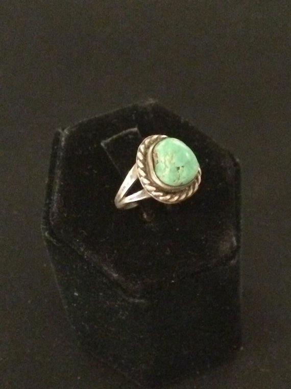 Green ARMENIAN TURQUOISE Ring Sterling Size 6