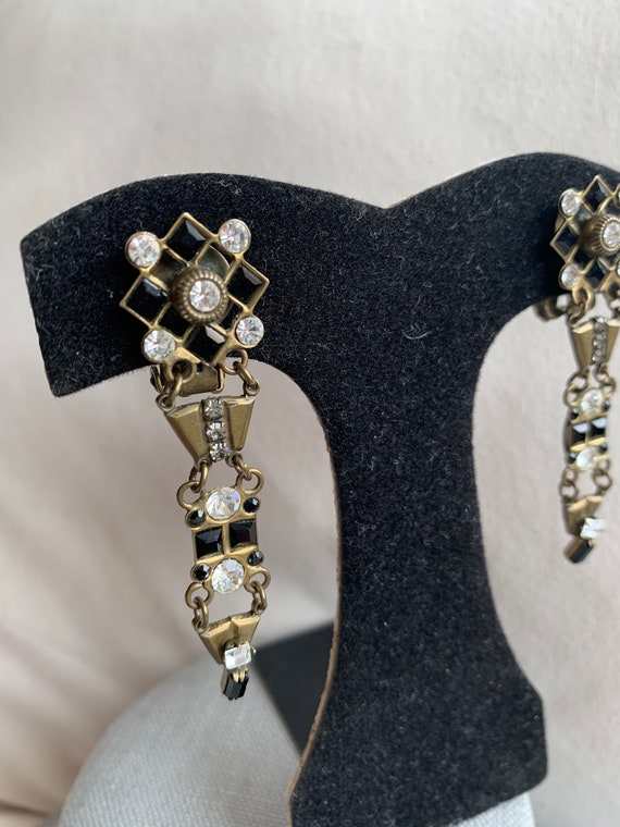 Sorrelli Crystal Earrings Vintage Sorrelli Dangle… - image 6